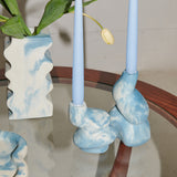 The Cuddle - A Pair of Little and Big Glob Candle Holders