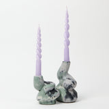 The Cuddle - A Pair of Little and Big Glob Candle Holders