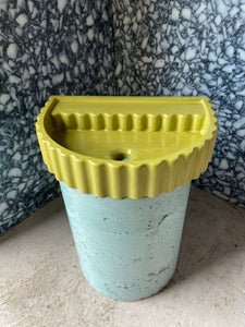Sample Sale -  Concrete Sink - The Semi Scallop - Sub Lime