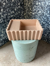 Load image into Gallery viewer, Sample Sale -  Concrete Sink - The Fluted Rectangle - Barely Pink