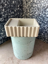 Load image into Gallery viewer, Sample Sale -  Concrete Sink - The Fluted Rectangle - Powder