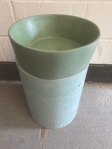 Sample Sale -  Concrete Sink - The Round - Custom Green