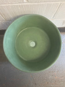 Sample Sale -  Concrete Sink - The Round - Custom Green