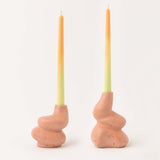 The Cuddle - A Pair of Little and Big Glob Candle Holders