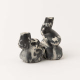 The Cuddle - A Pair of Little and Big Glob Candle Holders