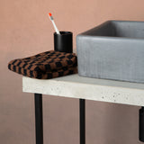 Freestanding Metal Basin Stand with Concrete Top