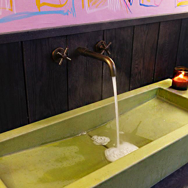 Bespoke Concrete Sink, 66 Hair & Lifestyle Salon, Glasgow