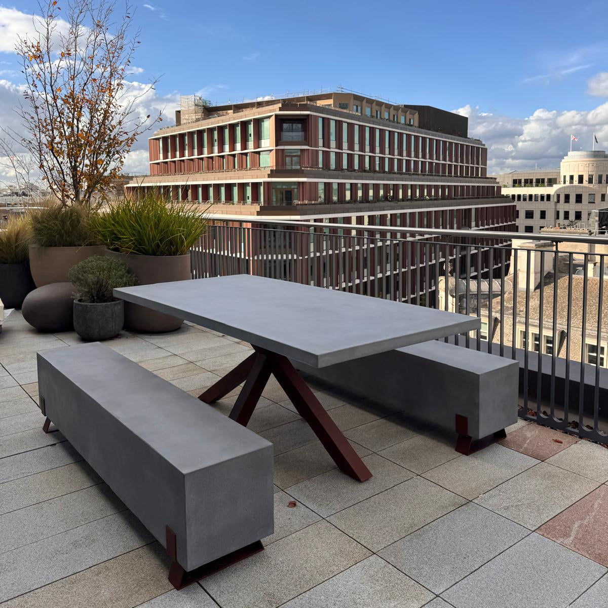 Outdoor Concrete Furniture, Boutique Banking Firm, London