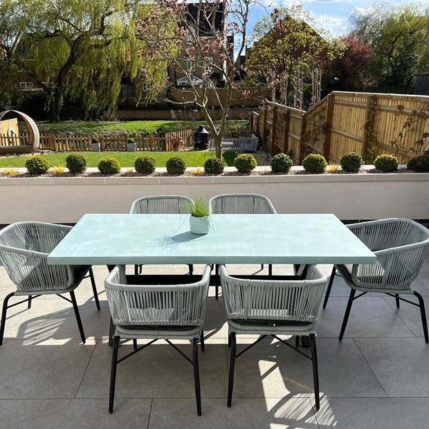 Blue Tit Concrete Outdoor Table, Buckinghamshire