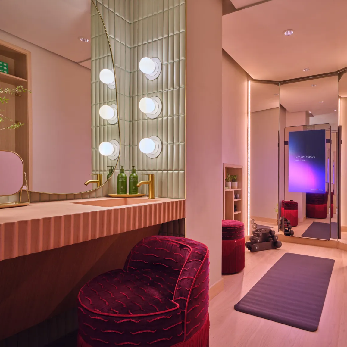 Bespoke Concrete Sink, LAX Clubhouse, Los Angeles