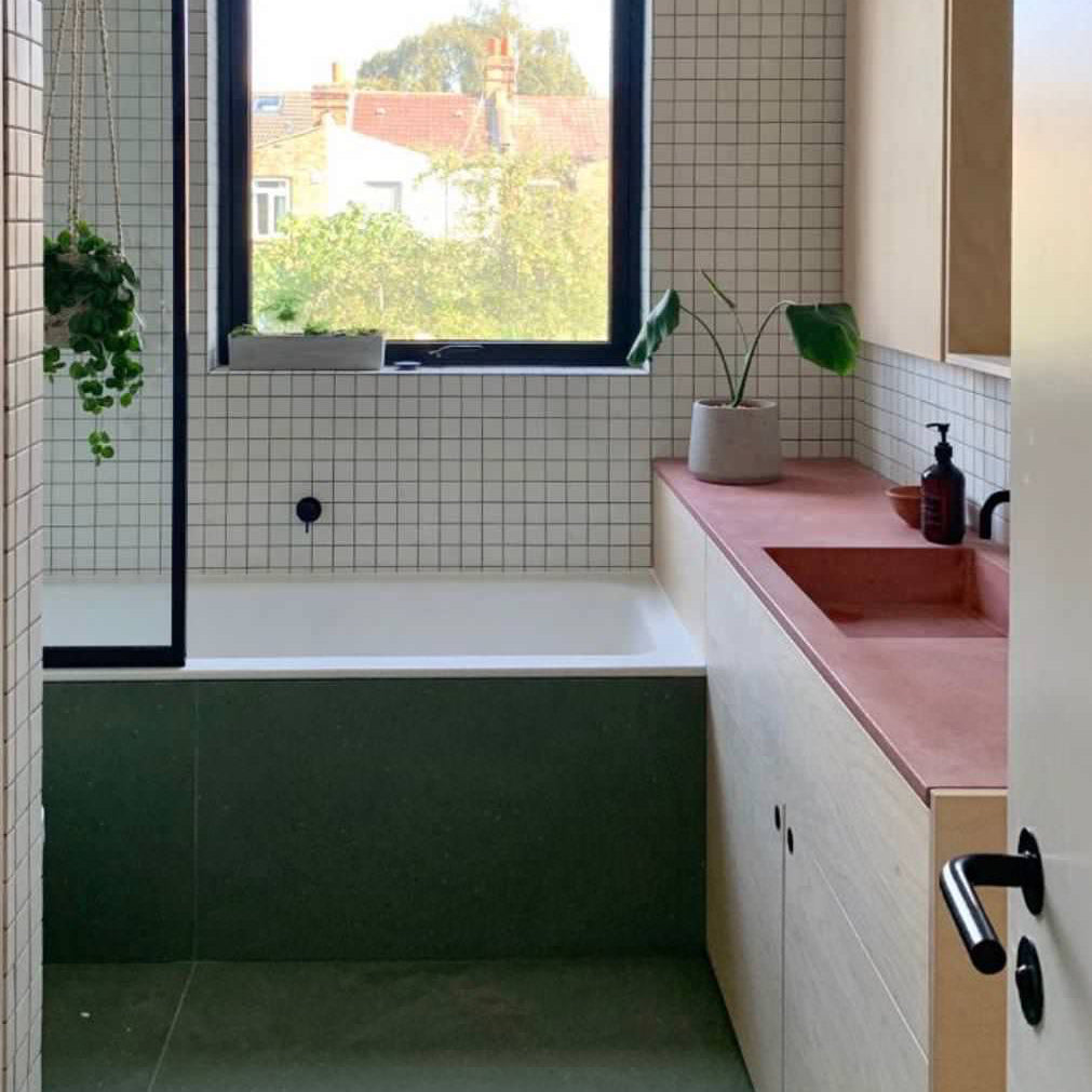 Concrete Surface With Integrated Sink, London