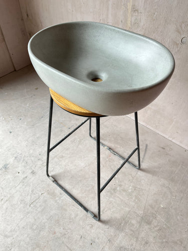 Sample Sale -  Concrete Sink - The Oval - Pigeon - 4