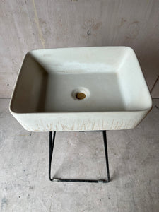 Sample Sale -  Concrete Sink - The Soft Rectangle - Powder