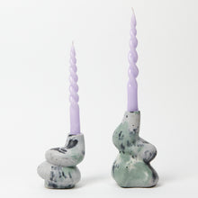 Load image into Gallery viewer, Goodhood x Smith &amp; Goat - The Cuddle - A Pair of Little and Big Glob Candle Holders - Green and Lilac