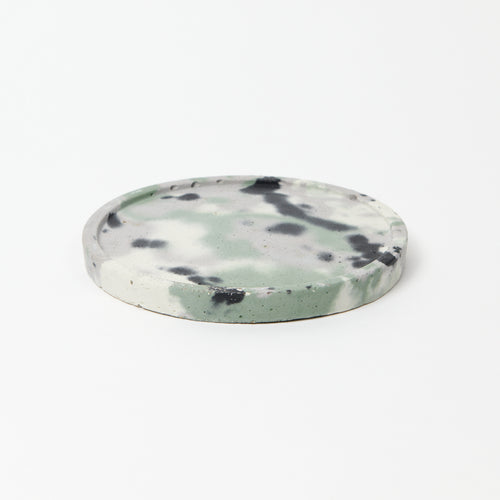 Goodhood x Smith & Goat - Round Concrete Tray - 18cm - Green and Lilac