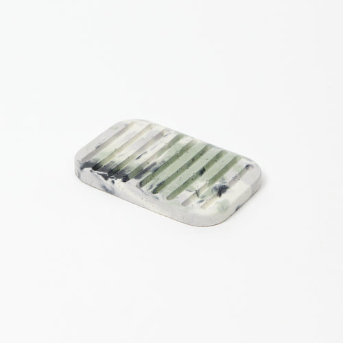 GoodHood x Smith & Goat - Concrete Soap Dish - Green and Lilac