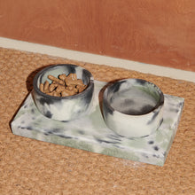 Load image into Gallery viewer, Goodhood x Smith &amp; Goat - Concrete Pet Bowl - Green and Lilac