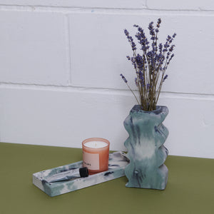 Goodhood x Smith & Goat - Rectangle Concrete Tray - Green and Lilac