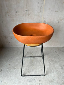 Sample Sale -  Concrete Sink - The Oval - Custom Terracotta Colourway