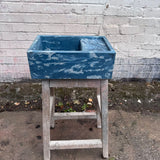 Sample Sale -  Concrete Sink - The Cloakroom Basin - Blue Steele and Pigeon Marble