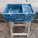 Sample Sale -  Concrete Sink - The Cloakroom Basin - Blue Steele and Pigeon Marble