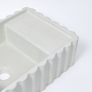 NEW Concrete Sink - The Fluted Rectangle