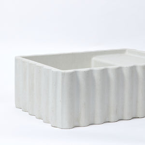 NEW Concrete Sink - The Fluted Rectangle
