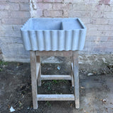 Sample Sale - Concrete Sink - The Fluted Rectangle - Pigeon