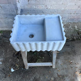 Sample Sale - Concrete Sink - The Fluted Rectangle - Pigeon