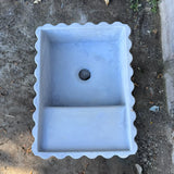 Sample Sale - Concrete Sink - The Fluted Rectangle - Pigeon