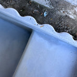 Sample Sale - Concrete Sink - The Fluted Rectangle - Pigeon