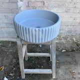 Sample Sale -  Concrete Sink - The Scallop - Pigeon
