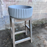 Sample Sale -  Concrete Sink - The Scallop - Pigeon