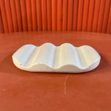 Outlet Wavy Concrete Soap Dish - Powder