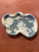 Load image into Gallery viewer, Outlet Wobble Concrete Tray - Denim and White