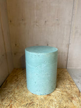 Load image into Gallery viewer, Outlet -  Round Concrete Mid Height Plinth - Blue - Price Includes UK Wide Delivery