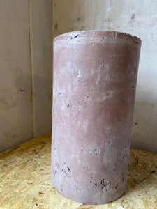 Outlet -  Round Concrete Tall Plinth - Oi Oi Saveloy - Price includes UK Wide Delivery