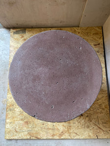 Outlet -  Round Concrete Tall Plinth - Oi Oi Saveloy - Price includes UK Wide Delivery