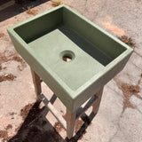 Sample Sale -  Concrete Sink - The Mini Rectangle - Pickle