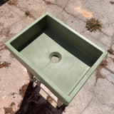 Sample Sale -  Concrete Sink - The Mini Rectangle - Pickle