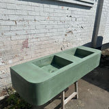 Sample Sale -  Concrete Sink - Bespoke Double Sink - Pickle