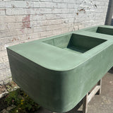 Sample Sale -  Concrete Sink - Bespoke Double Sink - Pickle