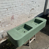 Sample Sale -  Concrete Sink - Bespoke Double Sink - Pickle