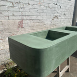 Sample Sale -  Concrete Sink - Bespoke Double Sink - Pickle