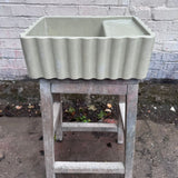 Sample Sale - Concrete Sink - The Fluted Rectangle - Truffle Shuffle