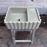 Sample Sale - Concrete Sink - The Fluted Rectangle - Truffle Shuffle