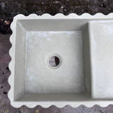 Sample Sale - Concrete Sink - The Fluted Rectangle - Truffle Shuffle