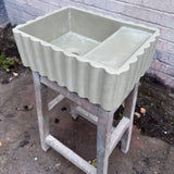 Sample Sale - Concrete Sink - The Fluted Rectangle - Truffle Shuffle