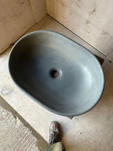 Sample Sale -  Concrete Sink - The Oval - Custom Grey