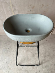Sample Sale -  Concrete Sink - The Oval - Pigeon - 2